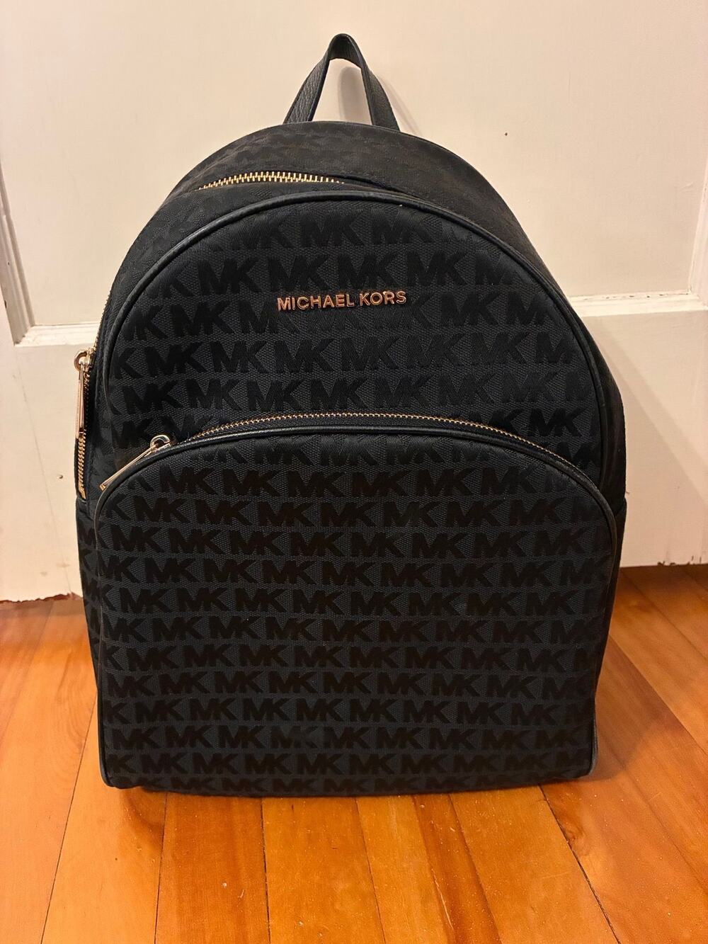 Michael Kors Black Logo Backpack